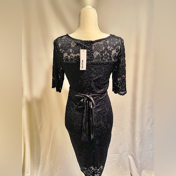 Hello Miz Maternity Navy Blue dress. Size 8 New With Tags - Picture 4 of 7